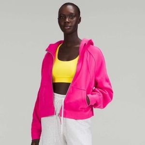 Lululemon oversized full zip scuba sweatshirt sonic pink M/L